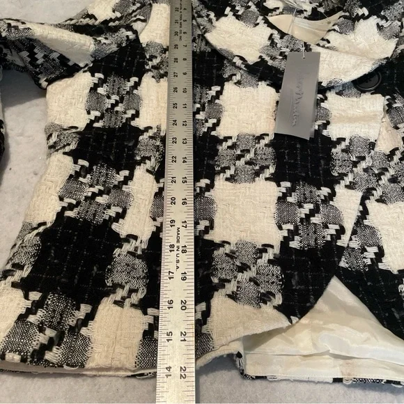 Peter Martin Black and White Houndstooth Jacket 20%wool - Picture 8 of 11